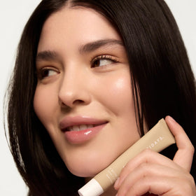 Close-up of Summer Fridays Vanilla Lip Butter Balm with soft texture