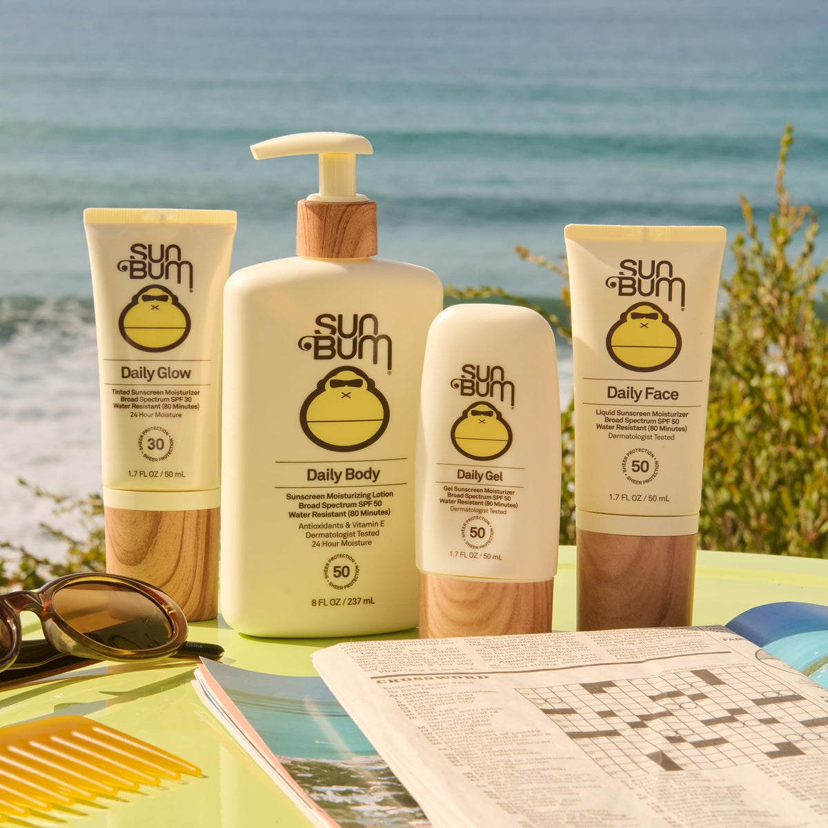 Close-up of Sun Bum Daily Glow Tinted Face Sunscreen Lotion cap