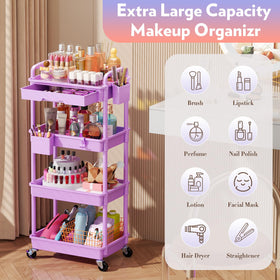 Close-up of SUNALLY Makeup Cart removable drawer