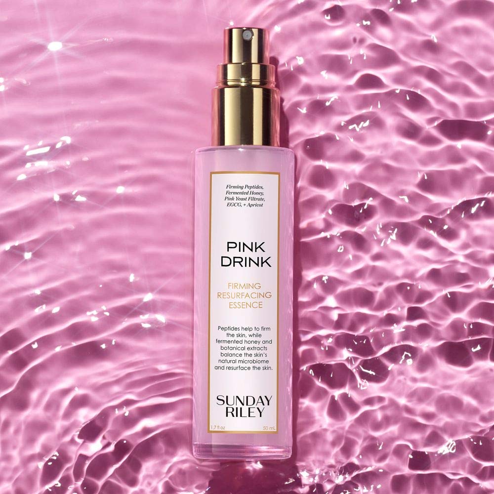 Close-up of Sunday Riley Pink Drink Skin Firming Essence Mist nozzle
