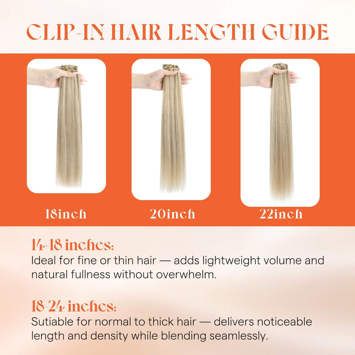 Close-up of Sunny Hair Clip-in Extensions clip design