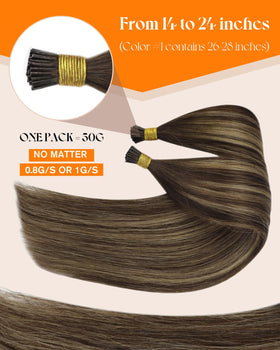 Close-up of Sunny Hair I Tip Extensions micro-ring tip