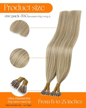 Close-up of Sunny Hair Nano Rings