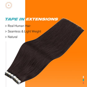 Close-up of Sunny Hair Tape in Extensions showing adhesive