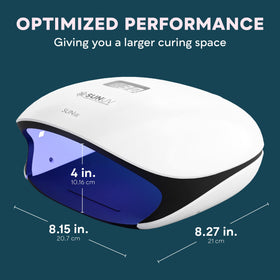Close-up of SUNUV UV LED Nail Lamp's LCD display