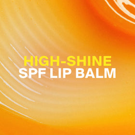 Close-up of Supergoop! Glow Gloss SPF 40 Lip Balm Strawberry Spritz texture
