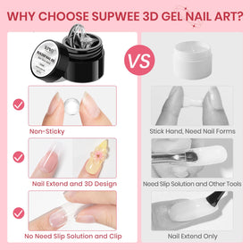 Close-up of SUPWEE molding gel tube with clear gel