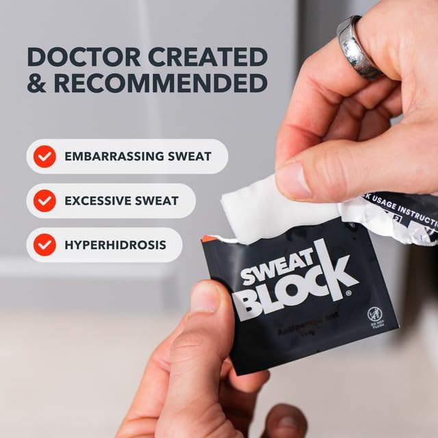 Close-up of SweatBlock Antiperspirant Wipe texture