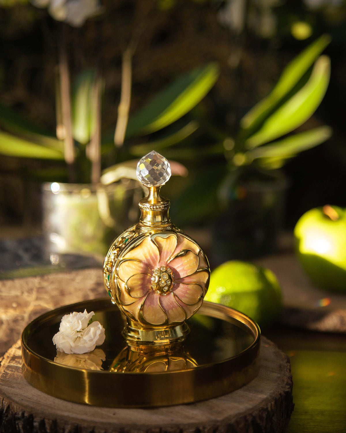 Close-up of Swiss Arabian Amaali perfume bottle