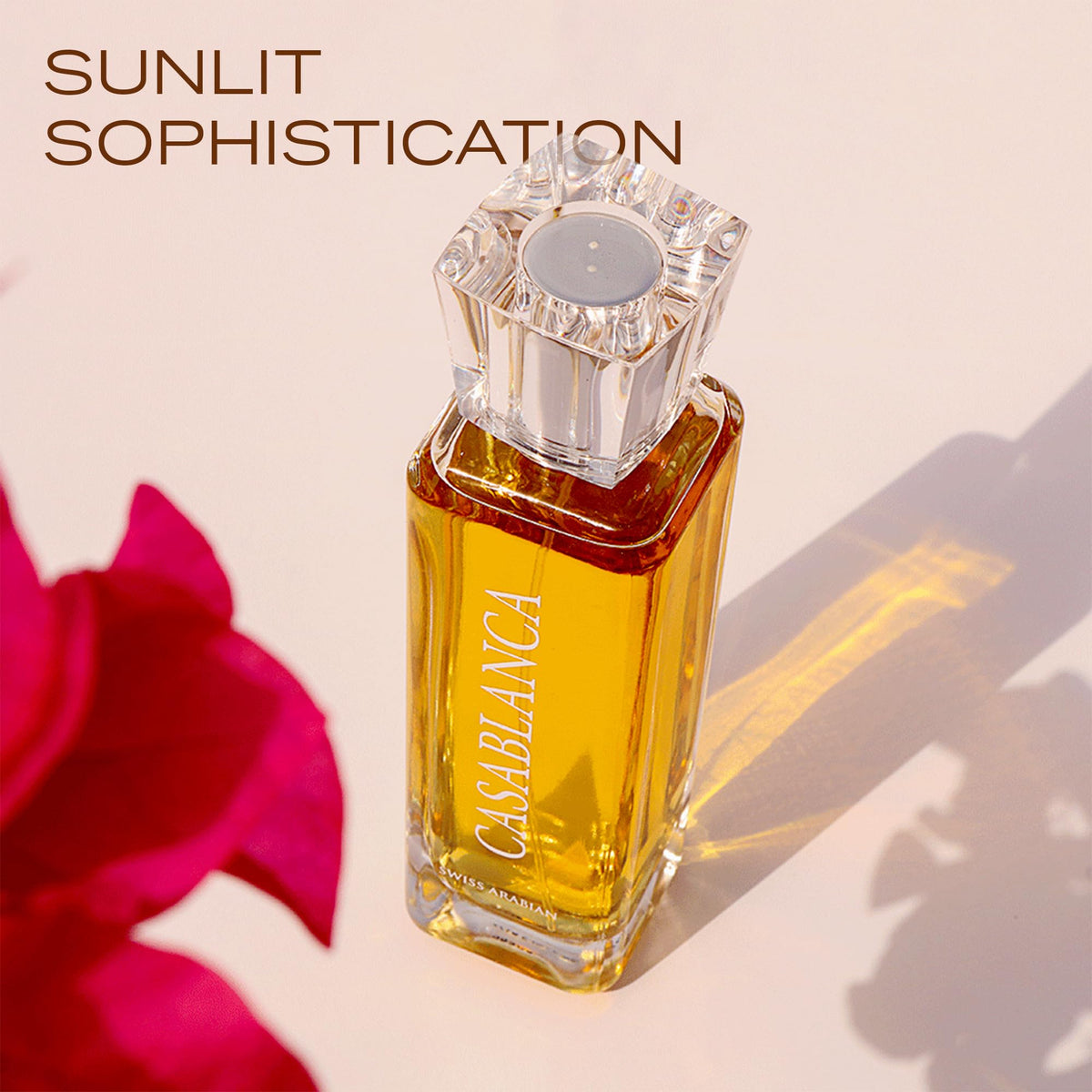 Close-up of Swiss Arabian Casablanca fragrance notes