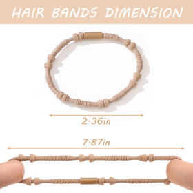 Close-up of SYGY boho hair tie on a wrist