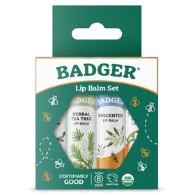 Close-up of Tangerine Breeze lip balm from Badger