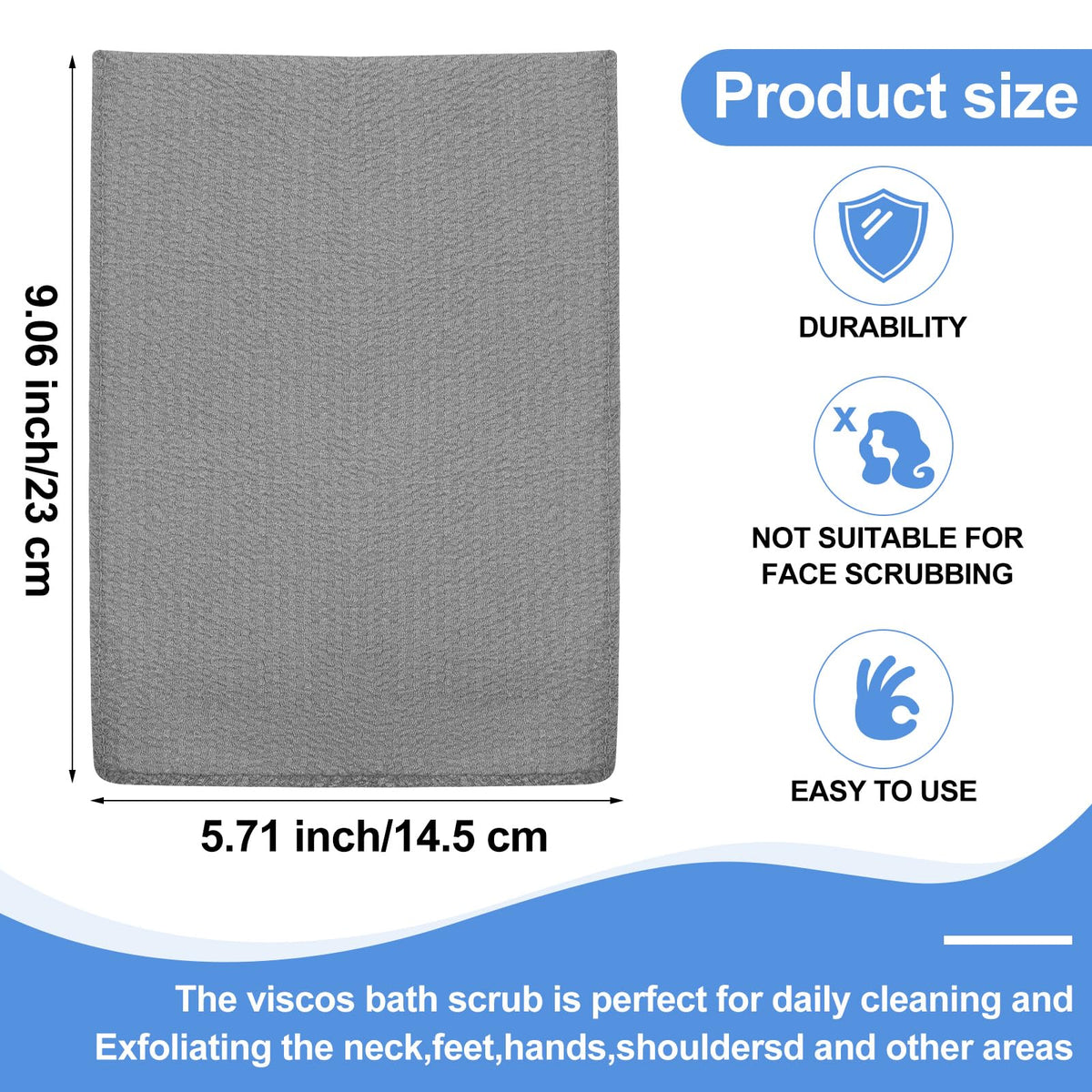 Close-up of Tatuo exfoliating mitt showing textured surface