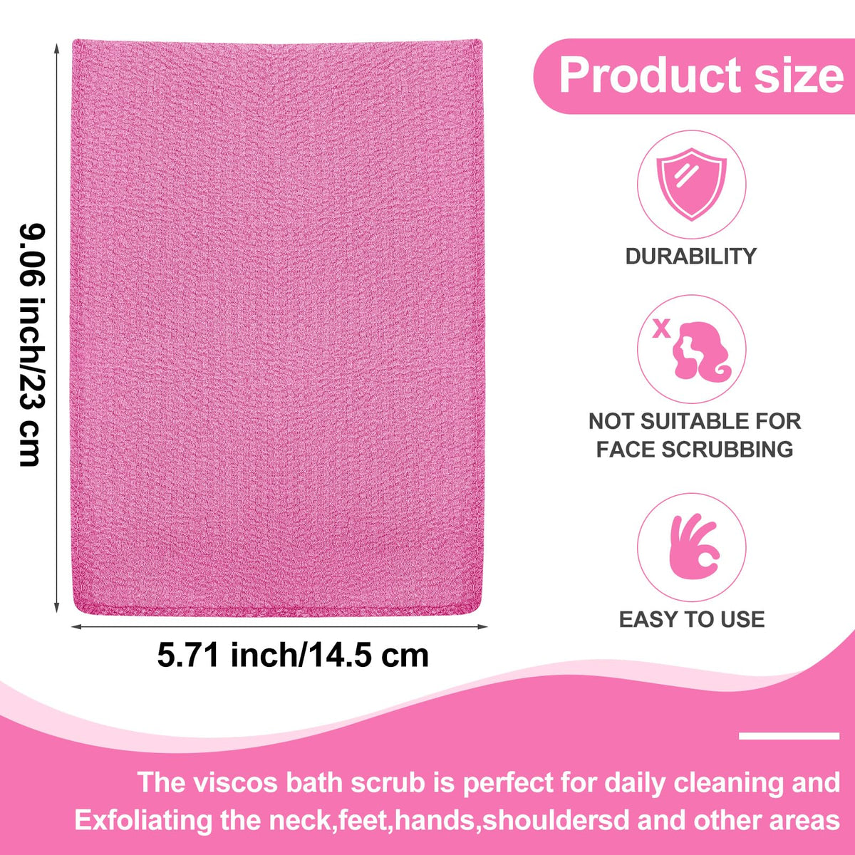 Close-up of Tatuo exfoliating mitt texture