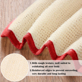 Close-up of Tatuo Exfoliating Washcloth for effective scrubbing