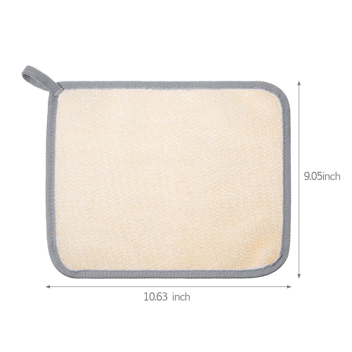 Close-up of Tatuo Exfoliating Washcloth showing rough and soft textures