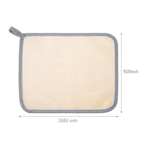 Close-up of Tatuo Exfoliating Washcloth showing rough and soft textures