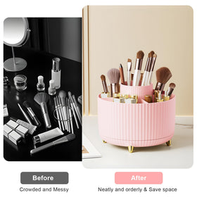 Close-up of the base of Diesisa Rotating Makeup Brush Holder