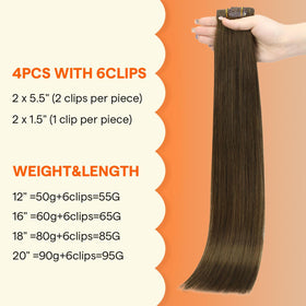 Close-up of the clip mechanism on Full Shine Hair Extensions