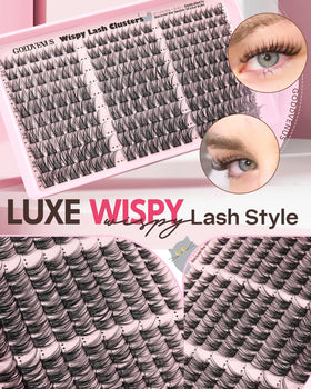 Close-up of the cotton band on Goddvenus Wispy Lash Clusters