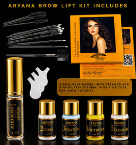Close-up of the duo brush included in the Brow Lift Kit