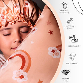 Close-up of the elastic band on Kids Silk Sleep Bonnet