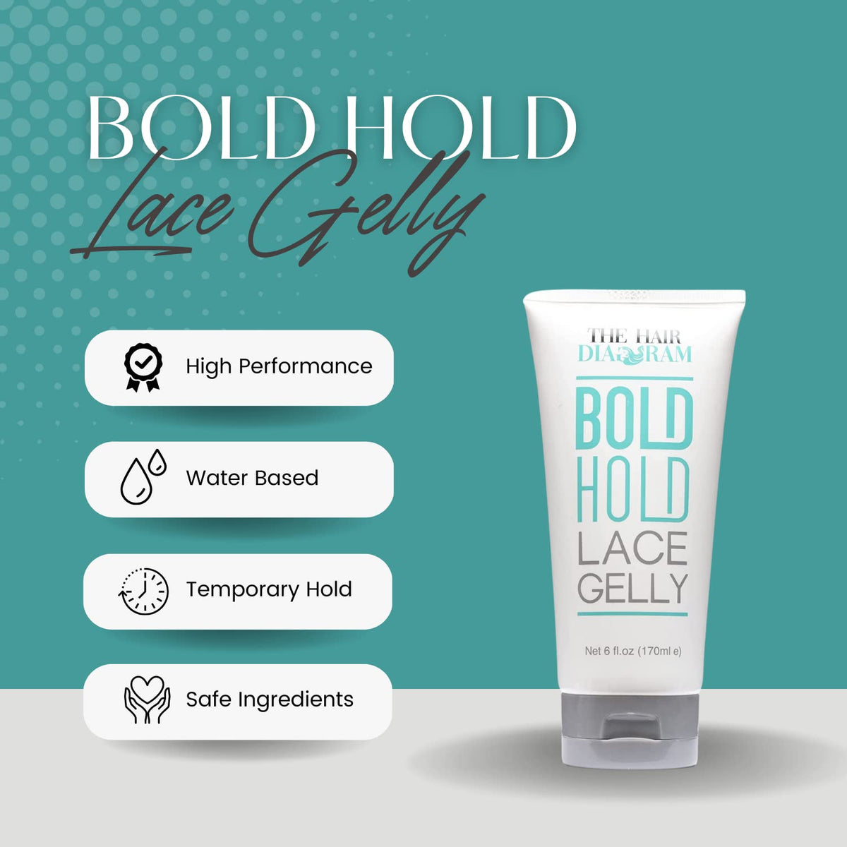 Close-up of the gel texture of The Hair Diagram Bold Hold Lace Gelly