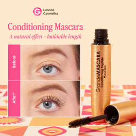 Close-up of the GrandeMASCARA brush showing its unique fiber design