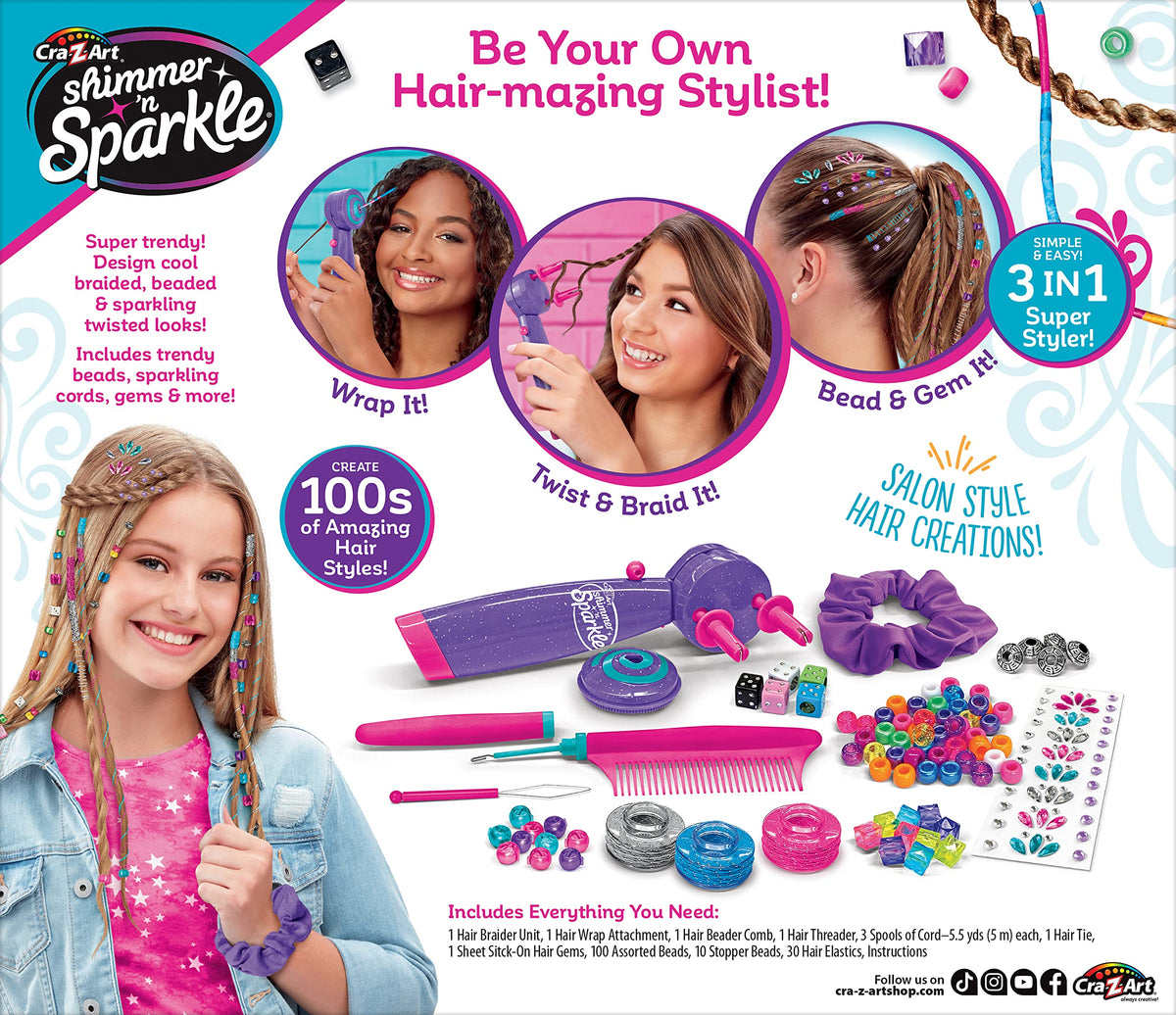 Close-up of the hair braider tool from Cra-Z-Art Deluxe Hair Designer