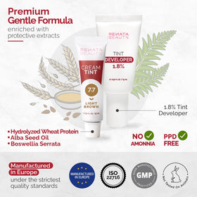 Close-up of the hair dye cream texture