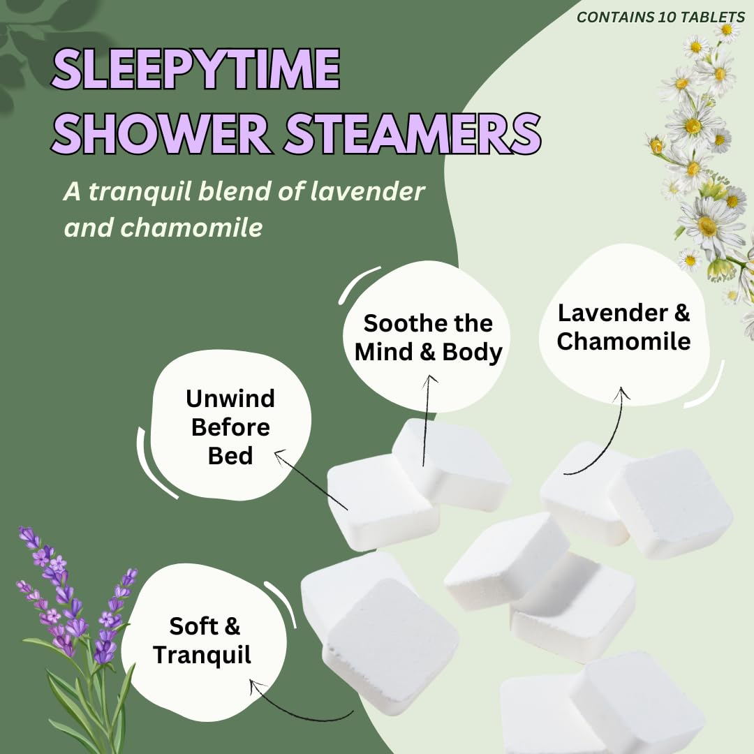 Close-up of The Herbal Zen Lavender Shower Steamer