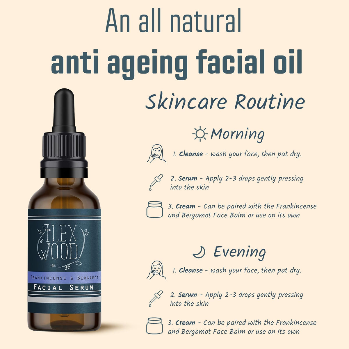 Close-up of The Ilex Wood Frankincense and Bergamot Facial Serum texture