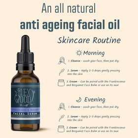 Close-up of The Ilex Wood Frankincense and Bergamot Facial Serum texture