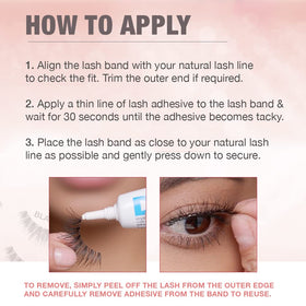 Close-up of the Knot-Free Invisiband on Ardell Demi Wispies Lashes