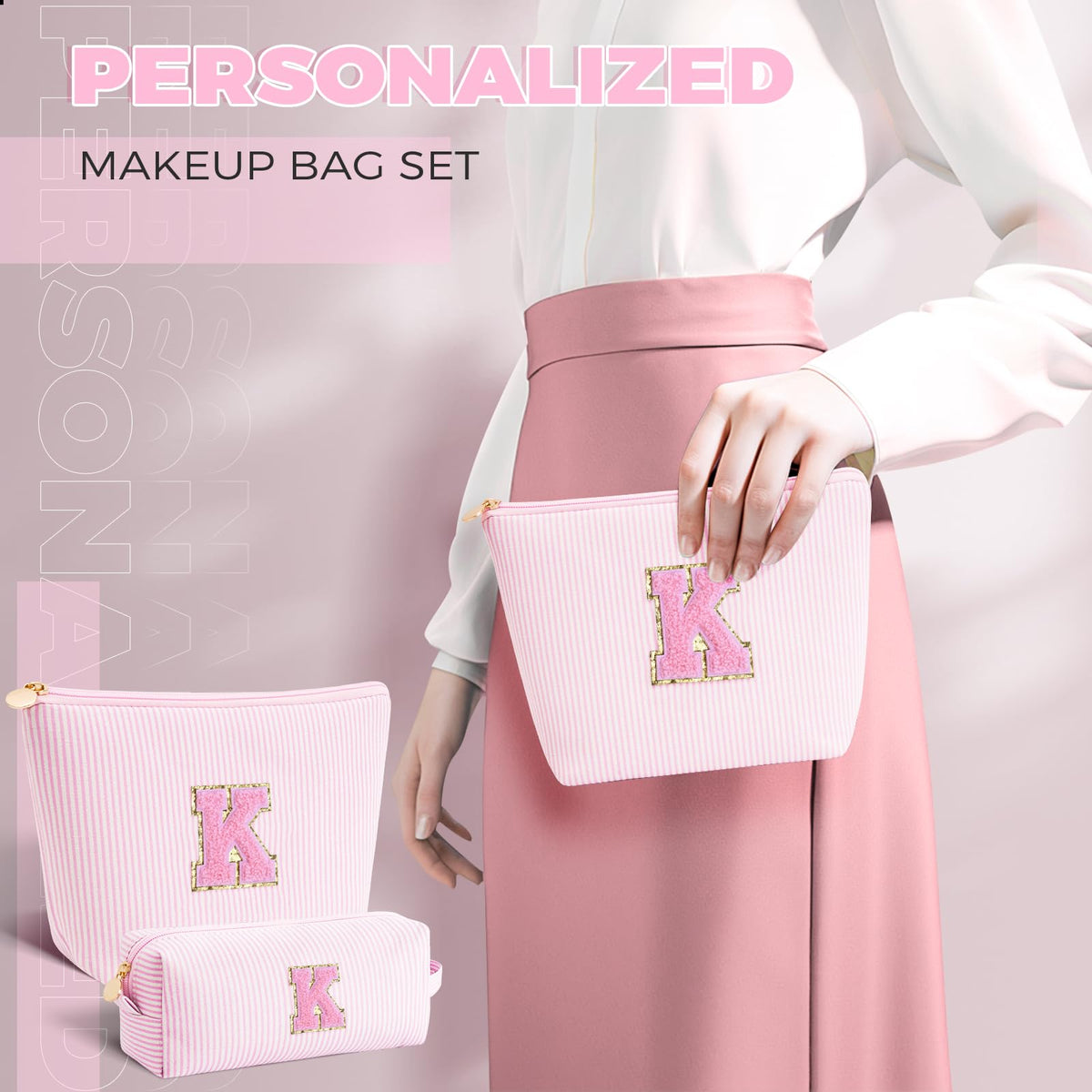 Close-up of the smaller makeup bag with handle from Btffitting
