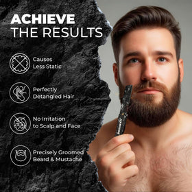 Close-up of the soft texture of Bossman Mustache Wax