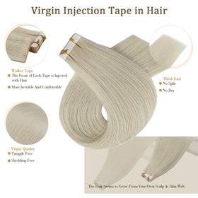 Close-up of the tape on Full Shine Hair Extensions