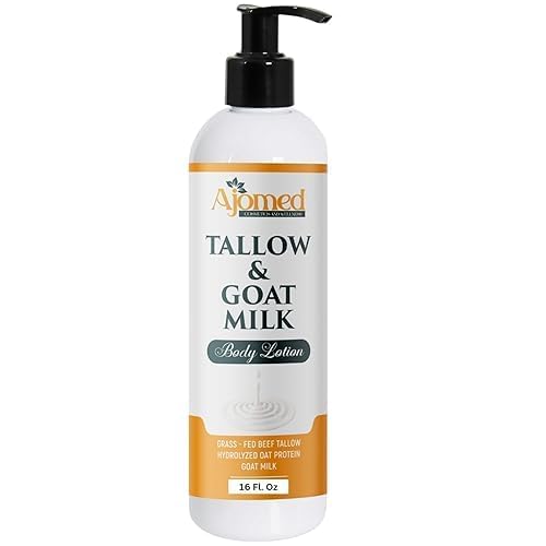 Close-up of the texture of Generic Tallow & Goat Milk Body Lotion