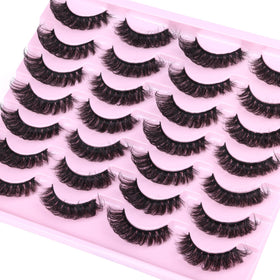 Close-up of the texture of zanlufly false eyelashes