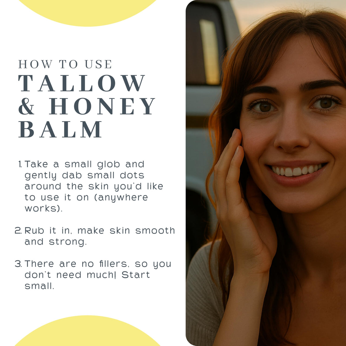 Close-up of The VanMan Company Tallow and Honey Balm texture