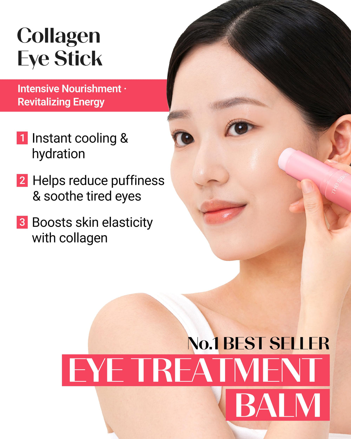 Close-up of THESAEM Iceland Eye Stick with protective cap