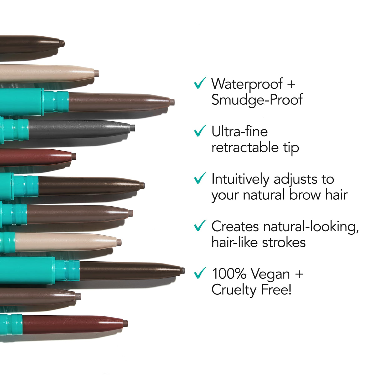 Close-up of Thrive Causemetics Infinity Eyebrow Pencil tip