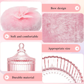 Close-up of Tioncy powder puff in use