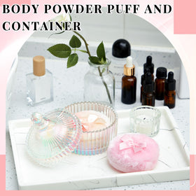 Close-up of Tioncy powder puff showing soft plush material