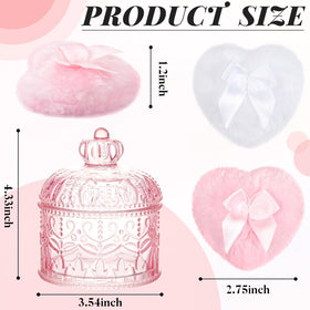 Close-up of Tioncy powder puff showing soft plush material