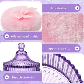 Close-up of Tioncy powder puff with soft plush material