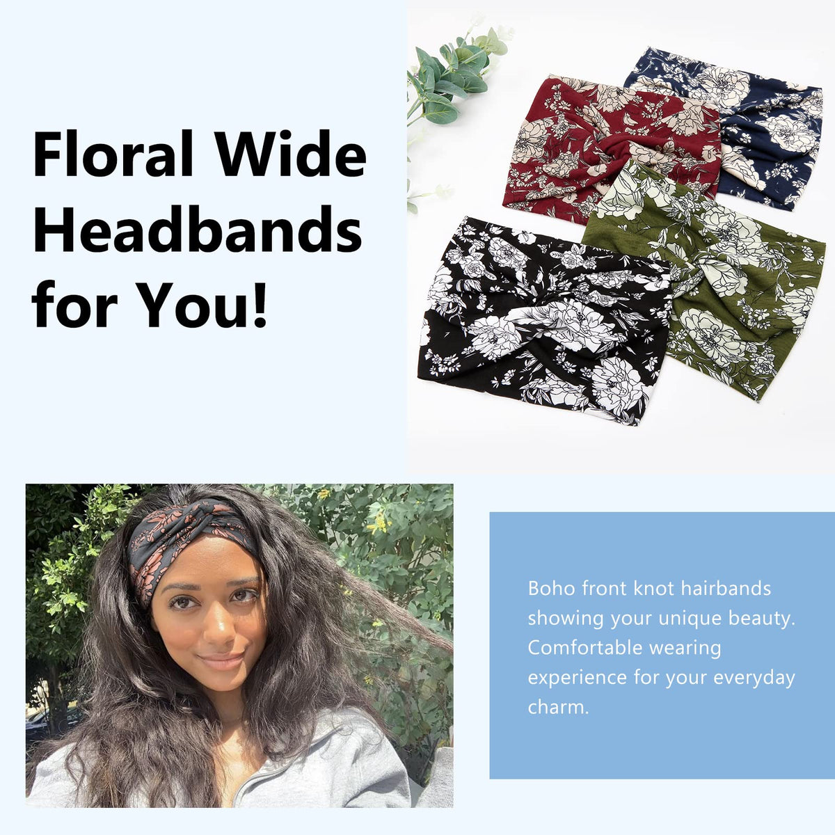 Close-up of Tobeffect wide headband fabric texture