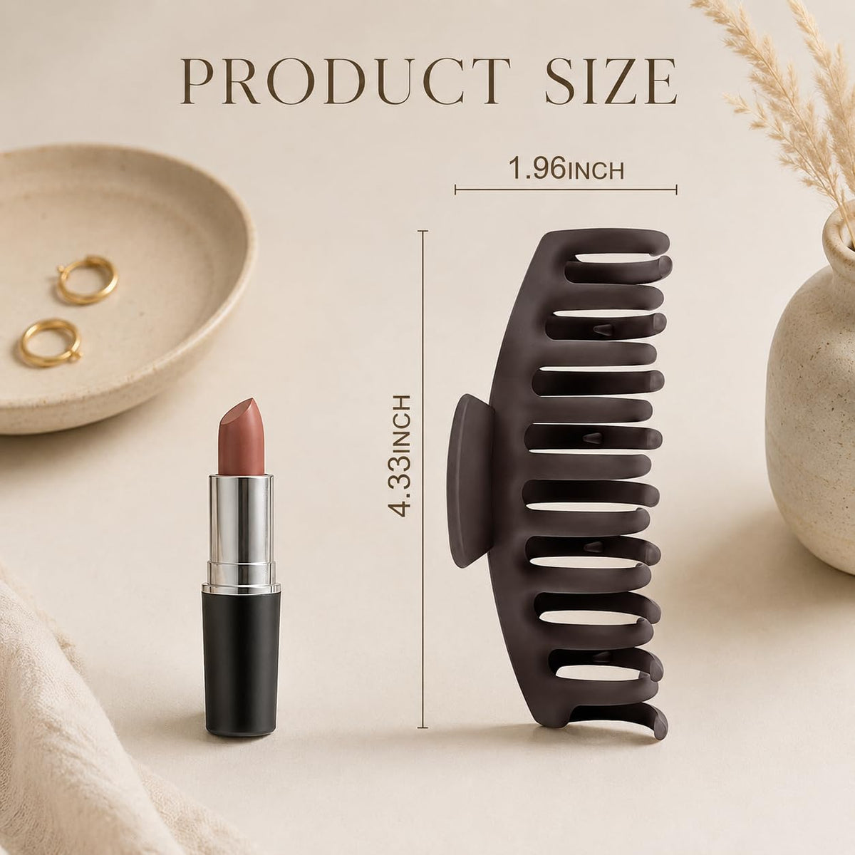 Close-up of TOCESS Hair Claw Clip with 7-coil spring