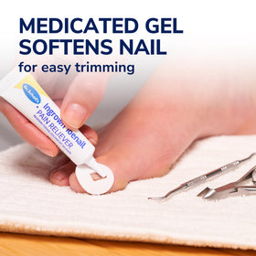 Close-up of toenail clipper from Dr. Scholl's kit
