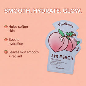 Close-up of TONYMOLY sheet mask with Vitamin C essence